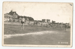 Manche - 50 - St Saint Pair Sur Mer La Plage A L'heure Du Bain Cachet Granville 1952 Ed Photo Edde - Saint Pair Sur Mer