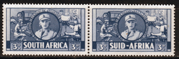 South Africa War Effort 3d Blue Pair 1941. - Unused Stamps