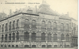 CUREGHEM-ANDERLECHT : L'Ecole De Dessin - RARE VARIANTE - Cachet De La Poste 1910 - Anderlecht
