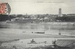 Valence - La Basse Ville Et Le Rhône - Edition Clémeut - Carte N° 1 De 1904 - Valence