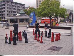 Giant Chess Board - Christchurch - New Zealand (+ City Fire Truck) - Chess