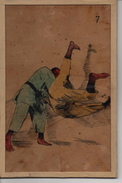 SPORTS De COMBAT JUDO Ou JU-JITSU -  ILLUSTRATEURS  à IDENTIFIER DESSIN Ou LITHO ANCIEN Sur CADRE - VOIR SCAN SUPERBE - Artes Marciales