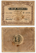 1914-1918 // TUNISIE // REGENS De TUNIS // 1918 // Deux Francs - Bonos