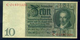 Banconota Germania 10 Reichsmark 22/1/1929 FDS - Te Identificeren