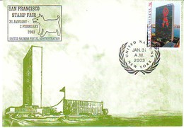 U.N. - UNITED NATIONS POSTAL ADMINISTRATION - N.Y. - SAN FRANCISCO STAMP FAIR 2003 - Cartoline Maximum