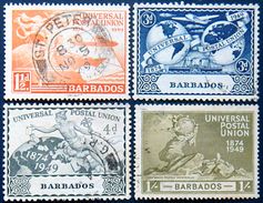 BARBADOS 1949 U.P.U. COMPLETE SET Used - UPU (Wereldpostunie)