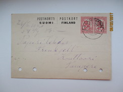 FINLAND  1920  HAKOJÄRVI TO TAMPERE  , POSTAL STATIONERY  ,   OLD POSTCARD , 0 - Interi Postali