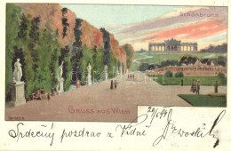 T2 1899 Vienna, Wien; Schönbrunn Litho S: Geiger R. - Unclassified