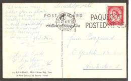 PAQUEBOT POSTED AT SEA.s.s.Rijndam (H 129) 1955.Le Havre>Southampton>Holland - Postmark Collection