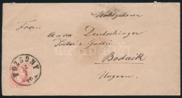 1870 5kr Levélen 'POZSONY' - Bodajk - Other & Unclassified