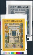 ** 2008/14 A Biblia éve Cromalin Emlékívpár Garancia BélyegzÅ‘vel (120.000) - Other & Unclassified