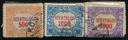 O 1921 Hivatalos 500K-3000K Kék Alapnyomattal Bündlikben (30.000) - Other & Unclassified