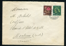 Suisse - Cover / Enveloppe De Chaux De Fonds  Pour La France En 1948 , Affr. Plaisant     Ref F165 - Marcophilie