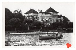 13867-LE-74-LUGRIN-TOUR RONDE-Le Château De La Duchesse De Vendome--------barque-animée - Lugrin