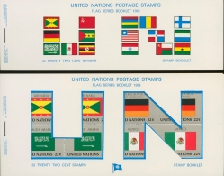 UNO New York 1985 Flaggenserie Markenheftchen-Set MH 472/87 Postfrisch (D13996) - Booklets