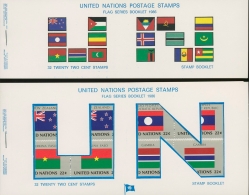 UNO New York 1986 Flaggenserie Markenheftchen-Set MH 499/514 Postfrisch (D13997) - Carnets