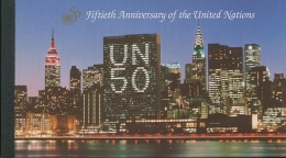 UNO New York 1995 50 Jahre UNO Markenheftchen MH 1 Postfrisch (D13984) - Postzegelboekjes