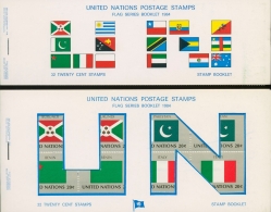 UNO New York 1984 Flaggenserie Markenheftchen-Set MH 448/63 Postfrisch (D13995) - Booklets