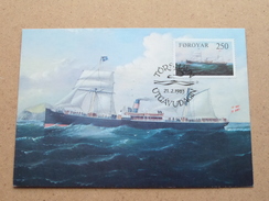 FOROYAR 250 (Skip / Ship) Stamp TORSHAVN 21-2-1983 ( Zie Foto ) ! - Maximumkaarten
