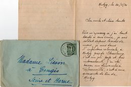 VP7965 - Enveloppe & Lettre De Mr L.MONPERRUS Au 6 ème Rgt D'Infanterie Coloniale à MUTZIG ( Alsace ) - Documents