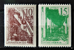 YOUGOSLAVIE - 1961 N° 869/870 ** Roulettes - Unused Stamps