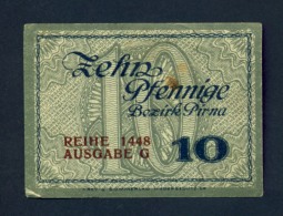 Banconota Germania 10 Zehn Pfennige  31/12/1918 - Te Identificeren