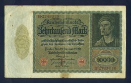 Banconota Germania 10.000 Mark 19/1/1922 - To Identify