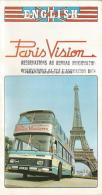 Carnet Touristique De Paris Vision En Anglais De 1976 - Otros & Sin Clasificación