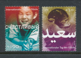 UN Vienna 2014. Cat # 540-541. Day Of Happiness. MNH (**) - Ongebruikt