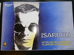 Affichette Michel Sardou 58 X 40 Cm - Manifesti & Poster