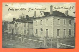 CPA Chateauneuf La Foret " école Des Filles , Gendarmerie , Bibliothèque " LJCP 30 - Chateauneuf La Foret