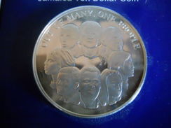 JAMAICA 10 DOLLARS 1978 SILVER PROOF OUT OF MANY, ONE PEOPLE - Jamaique