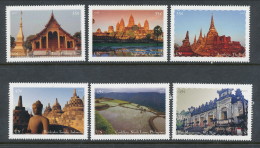 UN New York 2015. Cat # 1115.  World Heritage SE Asia. (set Of 6 From Booklet). MNH (**) - Ungebraucht