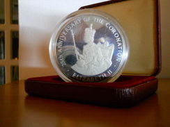 JAMAICA 25 DOLLARS 1978 SILVER PROOF 25th ANNIV. OF THE CORONATION 1953-1978 - Jamaique