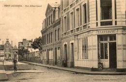 CPA - PONT-AUDEMER (27) - Aspect De La Rue Alfred-Canel En 1916 - Pont Audemer