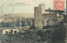 Tarn -ref- A289- Labruguiere - Chateau Et Vieux Pont Du XIIIe S. Chateaux - Ponts - Carte Colorisee Bon Etat - - Labruguière