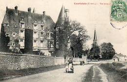 CPA - COURTALAIN (28) - Aspect Du Château Et Du Bourg En 1907 - Courtalain