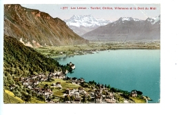 377 Lac Léman - Territet, Chillon, Villeneuve Et La Dent Du Midi (1910) - Villeneuve