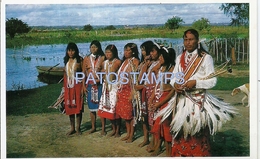 66069 PARAGUAY COSTUMES NATIVES INDIOS CHACO POSTAL POSTCARD - Paraguay