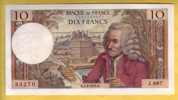 BILLET FRANCAIS - 10 Francs Voltaire 4-2-1971 SUP+ - 10 F 1963-1973 ''Voltaire''