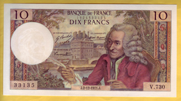 BILLET FRANCAIS - 10 Francs Voltaire 2-12-1971 NEUF - 10 F 1963-1973 ''Voltaire''