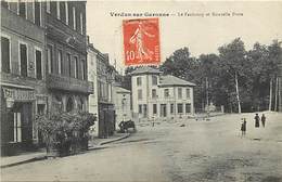 Tarn Et Garonne -ref-A336 - Verdun Sur Garonne - Le Faubourg Et La Nouvelle Poste - Postes - Cafe Duraude - Cafes - - Verdun Sur Garonne