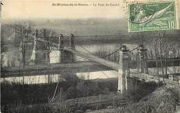 Tarn Et Garonne -ref-A321 - Saint Nicolas De La Grave - St Nicolas De La Grave - Pont De Coudol - Ponts Suspendus - - Saint Nicolas De La Grave