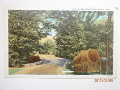 Postcard Drive In Ellis Park Cedar Rapids Iowa My Ref B1733 - Cedar Rapids