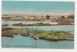 EGYPT - ASSUAN FROM ELEPHANTINE ISLAND - EDIT LL 1910s ( 820 ) - Aswan