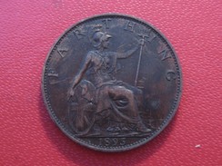 Grande-Bretagne - UK - Farthing 1895 Victoria 5775 - B. 1 Farthing