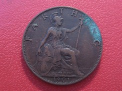 Grande-Bretagne - UK - Farthing 1901 Victoria 5767 - B. 1 Farthing