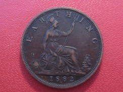 Grande-Bretagne - UK - Farthing 1882H Victoria 5857 - B. 1 Farthing