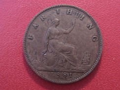 Grande-Bretagne - UK - Farthing 1881 Victoria 5914 - B. 1 Farthing