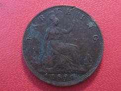 Grande-Bretagne - UK - Farthing 1894 Victoria 5930 - B. 1 Farthing